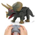 NYT Remote Walking Dinosaur Triceratops Toy Model Eyes Light Up Sound Kids Gift -. 
