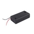 2 x AA 3V Battery Holder Case Box Slot Wired ON/OFF Switch w Cover.