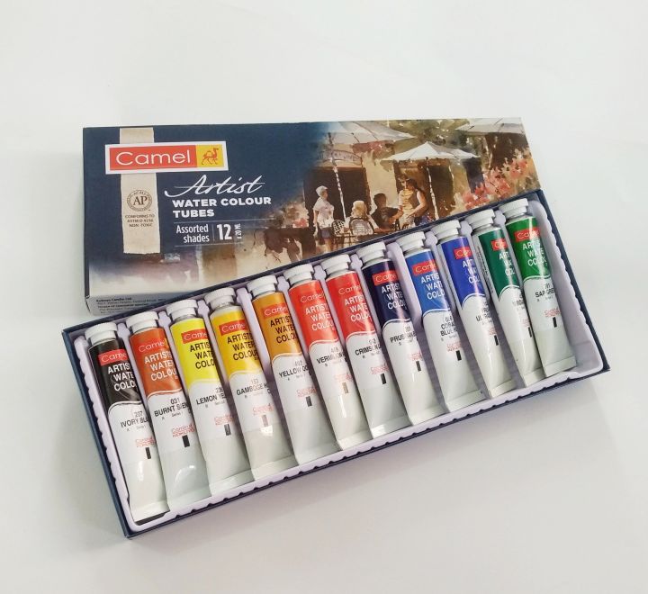 Camel%20Artist%20Watercolour%20Paint%20Set%2020%20ML%2012%20Shades%20-%20Image%206