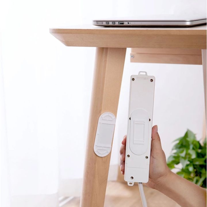 2PCS/Set%20Wall-Mounted%20Self-Adhesive%20Desktop%20Socket%20Fixer/%20Self-Adhesive%20Power%20Strip%20Holder/Punch%20Free%20Hanging%20Fixator%20/Seamless%20Storage%20Holder%20-%20Image%208