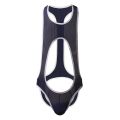 CLEVER-MENMODE Underwear Wrestling Corset One-piece Lingerie Bodysuit Men Mesh Hollow Mankini Backless Buttocks Leotard. 
