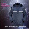 Raincoat 100% Waterproof -Dark blue free size.