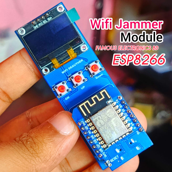 ESP8266%20D1%20Mini%20WiFi%20Development%20Board%20with%20OLED%20Display%20&%20Buttons%20%7C%20WiFi%20Deauther%20Educational%20Kit%20-%20Image%202