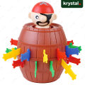 【Krystal】 3D Pirate Barrel Puzzle Game for Kids – Safe ABS Plastic, Fun Party Toy, Ages 3+, Family Play. 