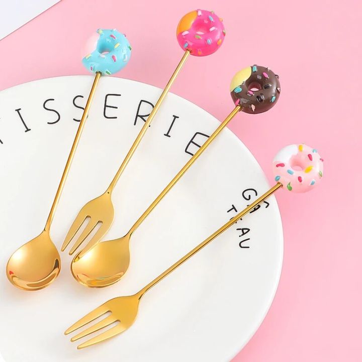 Cute%20Stainless%20Steel%20Spoon%20Fork%20Version%20Rainbow%20Lollipop%20Donut%20Macaron%20Dessert%20Spoons%20Cake%20Fruit%20Forks%20Tableware%20Kitchen%20Supply%20-%20Image%203