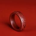 Natural Mineral Cinnabar Ring FengShui Cinnabar Ring for Wealth Protection Good Luck Money Amulet for Men and Women. 