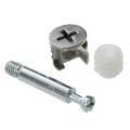 Furniture Cam Fitting with Dowel and Pre-Inserted Nut (Set of 10).