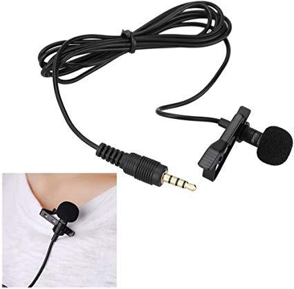 Clip-on%20Mic%20for%20Mobile%20Phone%20DSLR%20Camera%20PC%20with%203.5mm%20Jack,%20TRRS/TRS%20Adapter,%206m%20Cable,%20Metal%20Clip,%20Storage%20Bag,%20and%20LR44%20Battery%20(Black)%20-%20Image%204