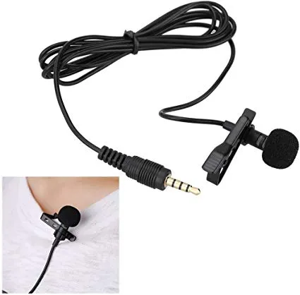 Clip-on%20Mic%20for%20Mobile%20Phone%20DSLR%20Camera%20PC%20with%203.5mm%20Jack,%20TRRS/TRS%20Adapter,%206m%20Cable,%20Metal%20Clip,%20Storage%20Bag,%20and%20LR44%20Battery%20(Black)%20-%20Image%204