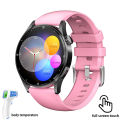 Bluetooth Call Smart Watch Mens Physical Health Watches Women Body Temperature Infrared Blood Oxygen Monitor Smartwatch AMOLED H. 