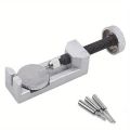 Watch Band Holder Block Strap Link Remover Adjuster Repair Tool Watchmaker Watch Band Link Remover With 2 Extra Punch Pins, For Watch Strap Adjustment And Watch Repair PIN2.
