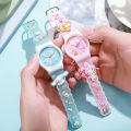 Sanrio Watch Cute 3D Waterproof Quartz Silicone Strap Cartoon Children's Kuromi Melody Cinnamoroll Watches Student Gift. 