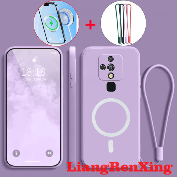 Case for Tecno Camon 16 phone casing back cover softcase liquid silicone protector smooth shockproof bumper cover new design aesthetic wireless magnetic attraction ytbswx01