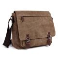 Canvas Laptop Shoulder Bag Messenger Bag Men Casual Crossbody Bags School Bookbag. 