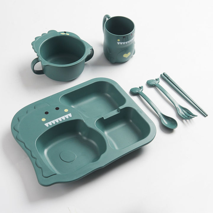 RHS%20Online%206PCS%20Baby%20Eco-friendly%20Dinnerware%20Cute%20Dinosaur%20Cutlery%20Plate%20Bowl%20Cup%20Fork%20Spoon%20Children%20Feeding%20Tableware%20Set%20-%20Image%206