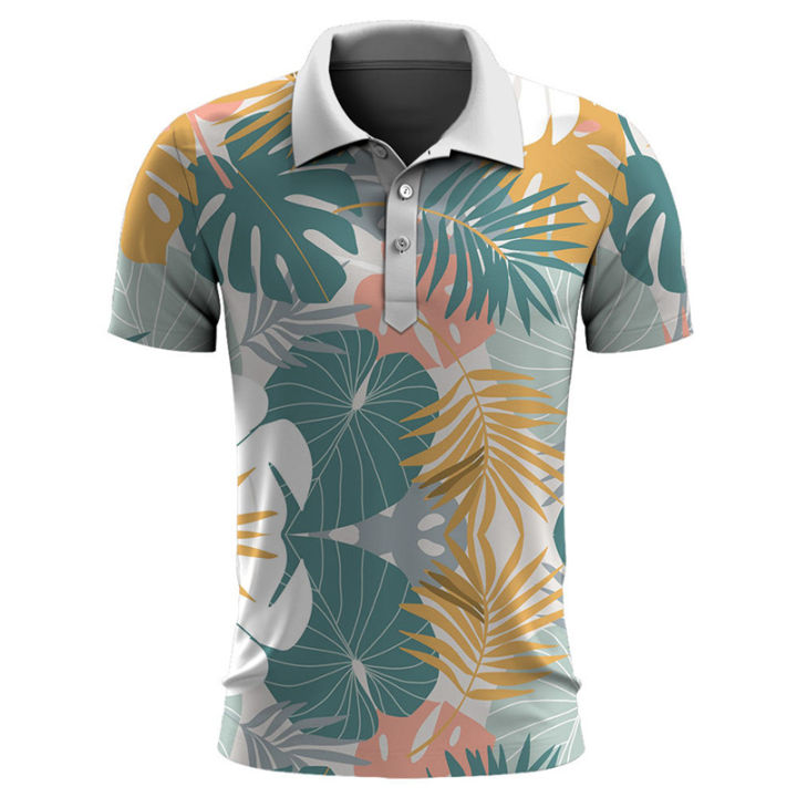 Hawaiian%20Plants%20Polo%20Shirt%20For%20Men%20Summer%203D%20Print%20Leaves%20Flower%20Short%20Sleeve%20Golf%20Polo%20Shirts%20Oversized%20Street%20Tops%20T%20Shirt%20-%20Image%202