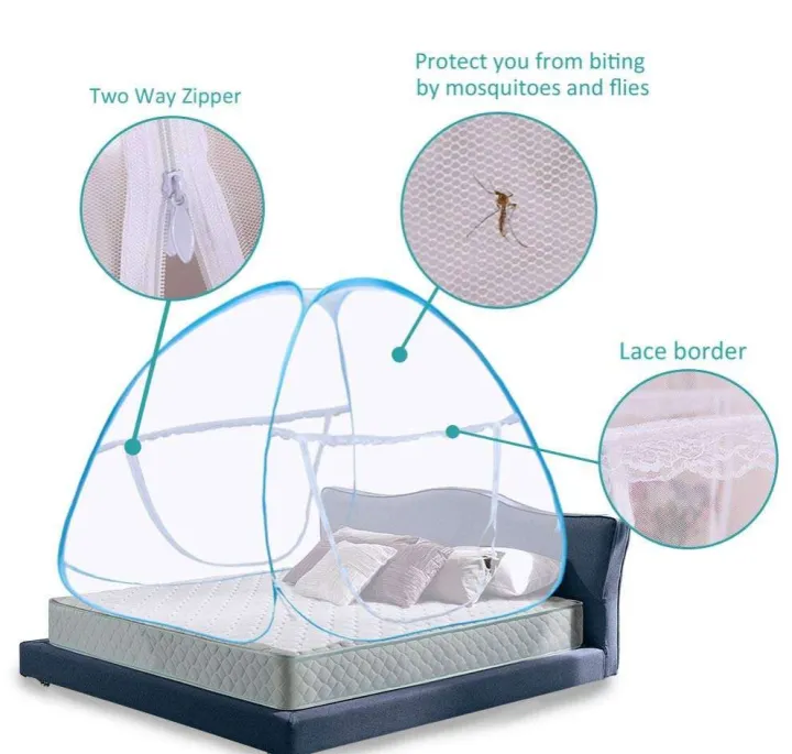 Self%20standing%20Double/Single%20bed%20mosquito%20net%20smart%20double%20gate%20folding%20mosquito%20tent%20net%20moshari%20pop%20up%20Mosquito%20net%20-%20Image%204