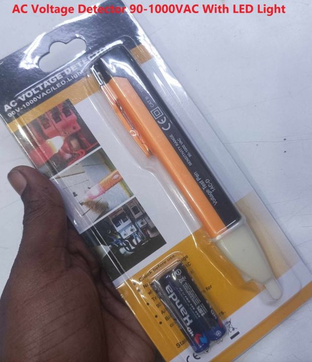 1AC-D Non Contact Voltage Detector Alert Tester Pen AC Voltage Detector 90-1000VAC Tester Pen