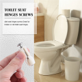 Toilet Seat Hinges Screws WC Hole Fixing Easy Installation 2 Pack.