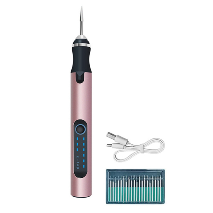 Mini Electric Grinder Cordless Electric Drill DIY Engraving Pen Engraving Machine Electric Small Grinding Pen (A)