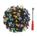 1000Pcs 30 kinds Universal Mixed Auto Fastener Car Bumper Clips with Crowbar. 