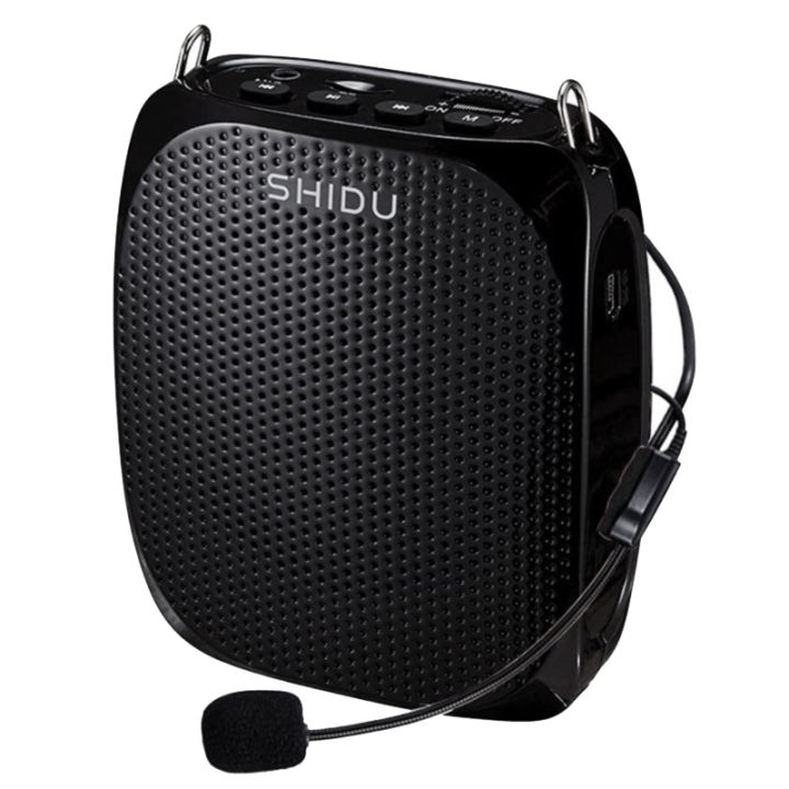 SHIDU%20Class%20D%20Voice%20Amplifier%20Wired%20Microphone%20Mini%20Audio%20Portable%20Speaker%20Natural%20Stereo%20Sound%20Loudspeaker%20for%20Teacher(Black)%20-%20Image%202
