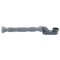 Gray Bathtub Shower Drain Pipe Flat P Trap Free Standing Tub Drain for Bath Bathtub Drain. 