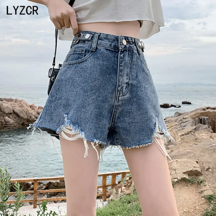 Ripped%20Jeans%20Shorts%20Women%20Summer%20Loose%20Denim%20Wide%20Leg%20Shorts%20For%20Women%20with%20Belt%20Harem%20Ladies%20Jeans%20Short%20Causal%20New%20-%20Image%203