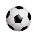 Football - Black And White good Quality - Football 3,4,5 size (Multicolor).