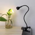 OIMG Clamp Table Lamp Usb Flexible Clip On Led Desk Light Bedside Night For Reading Study.