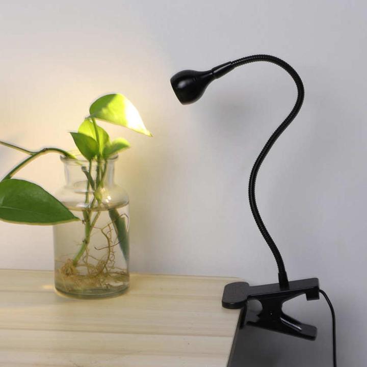 OIMG Clamp Table Lamp Usb Flexible Clip On Led Desk Light Bedside Night For Reading Study