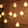 LED Snowmans String Light Outdoor for Christmas Garden Decor for Holiday Lighting Decor Wedding Decor Light 1.5M 10 Lamp. 