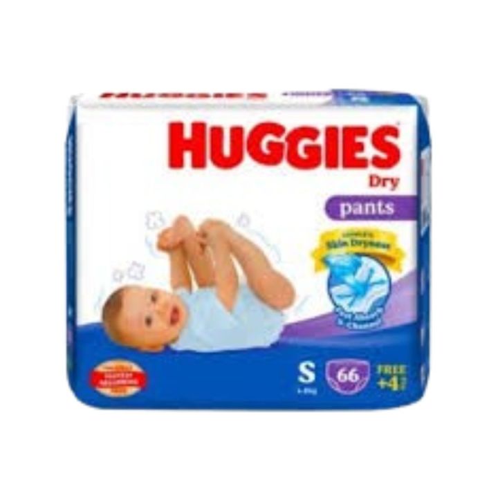 Huggies Dry Pants Diaper Size S Weight (4-8)kg -66pcs (Malaysia)