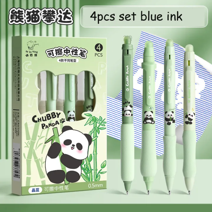 4pcs%20Erasable%20Pen%20Set%20Black%20Blue%20Ink%20Soft%20Grip%20Kawaii%20Gel%20Pen%20School%20Supplies%20Japanese%20Kawaii%20Stationery%20Aesthetic%20Pens%20-%20Image%205