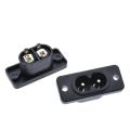 5 PCS JR-201A 2 Pin AC Power Socket Panel Mount AC Power Plug Socket. 