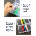 152Pcs Cross Stitch Accessories Including Embroidery Thread Bobbins Cross Stitch Organizer Box and Floss Number Sticker. 