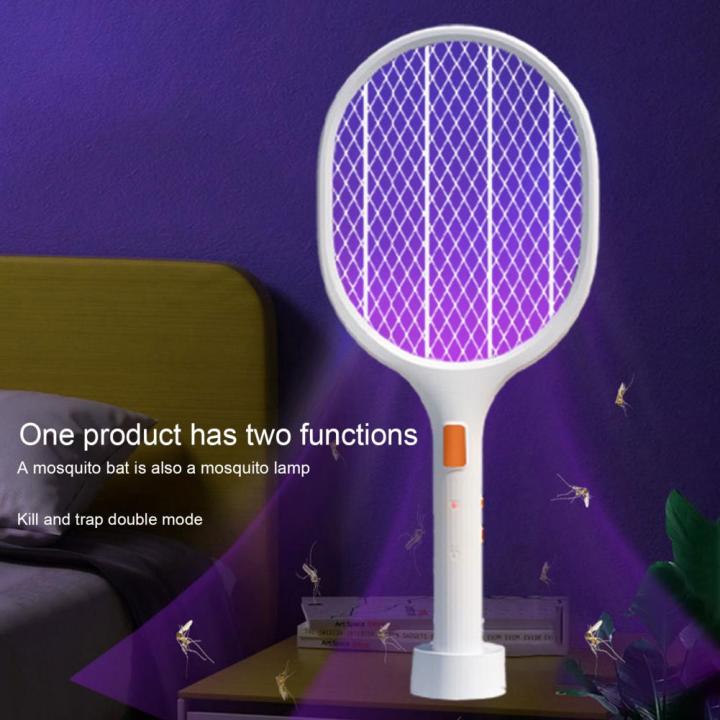 1%20Set%20Practical%201200mAh%20Electric%20Mosquito%20Racket%20Cordless%20Multi-functional%202-in-1%20Automatic%20Mosquito%20Trap%20Lamp%20Fly%20Racket%20-%20Image%203