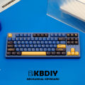 KBDiy GMK Blue Samurai Keycaps Korean PBT Custom KOA Profilefor Mechanical Keyboard Gaming Cute 130 Keys/Set for MX Switches DIY. 