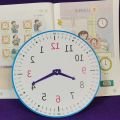 Clock Teaching Aids Children Know Clocks and Time Big Class One and Two Learning Tools Learner plus-Sized Clock Dial Model.