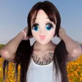 Cospaly Cute Big Eyes Loli Mask Anime Beautiful Girl Latex Half Face Masks Cartoon Character Comic-con Headgear Lolita. 