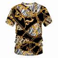 3d T -Shirt Chain series Tshirts Men Women Children Short Sleeve Cool Tees Fashion Casual Summer Boy Girl Kids Streetwear Tops.