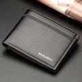 Men Wallets Name Engraving Short Card Holder Male Purse PU Leather Wallet For Men.
