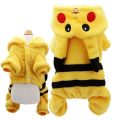 Pokemon Go Pet Dog Cat Clothes Costume Pikachu Squirtle Hooded Outfit Halloween. 