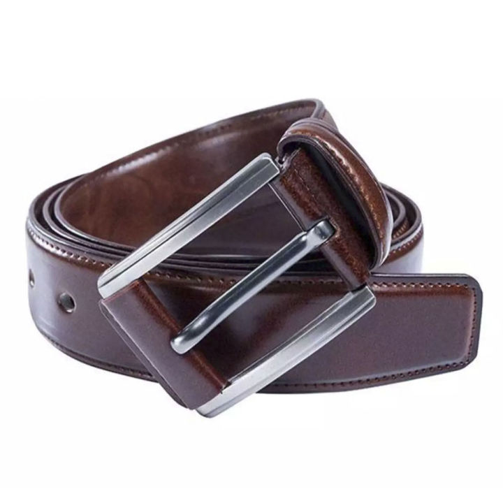 Artificial Leather chocolate colour belt for men - Belt For Men