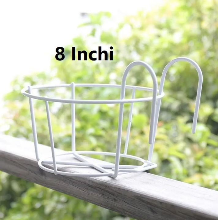 Iron%20Hanging%208%20Inchi%20Flower%20Pot%20Holder%20Balcony%20Flower%20Pot%20Holder%20Round%20Metal%20Planter%20for%20Indoor%20Outdoor%20Garden%20Patio%20Fence%20-%20Image%202