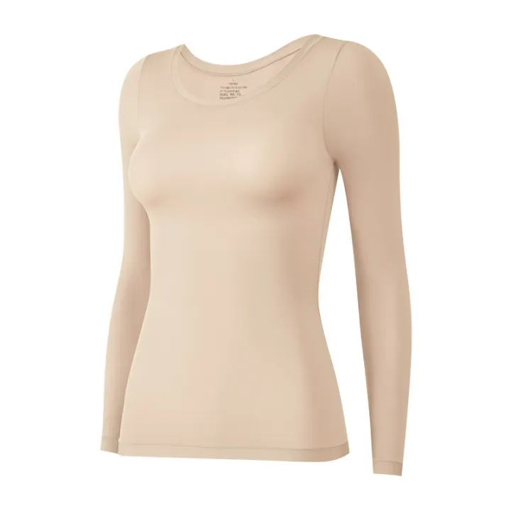 Autumn%20and%20winter%20Bose%20because%20of%20the%20skin%20beauty%20clothing%20newly%20upgraded%20long-sleeved%20base%20layer%20warm%20women's%20seamless%20round%20neck%20light%20invisible%20base%20shirt%20-%20Image%205