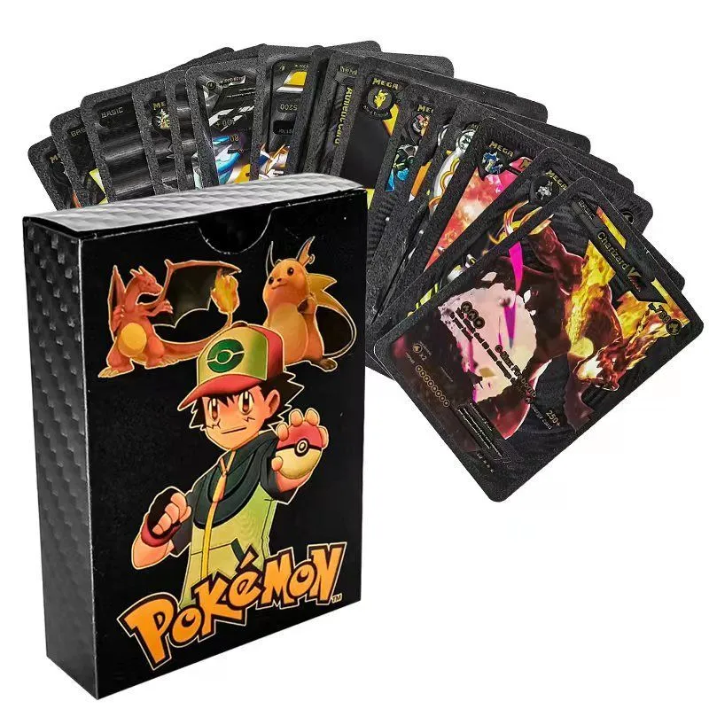 black foil pokemon cards Pokémon TCG: Mega Evolution—Pitch Elite Trainer Box : Toys & Games Mega Evolution—Pitch Black expansion Pokemon Mega: Pitch Black Elite