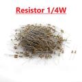 100Pcs- 1 Ohm Resistor 5% 1 Ohm Carbon Film 1 Ohm Resistors 1/4W Resistance 0.25 Watt 5% Tolerance Fixed Resistors 2 Pin Leads. 
