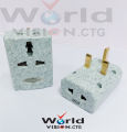 3 Pin Multi Socket 13A Chromic design Premium Quality Heavy Duty Professional 1pcs. 