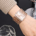 Womens Luxury Fashion Rose Bangle Bracelet Watch Women Dress Clock Female Lady Girls Wristwatch. 